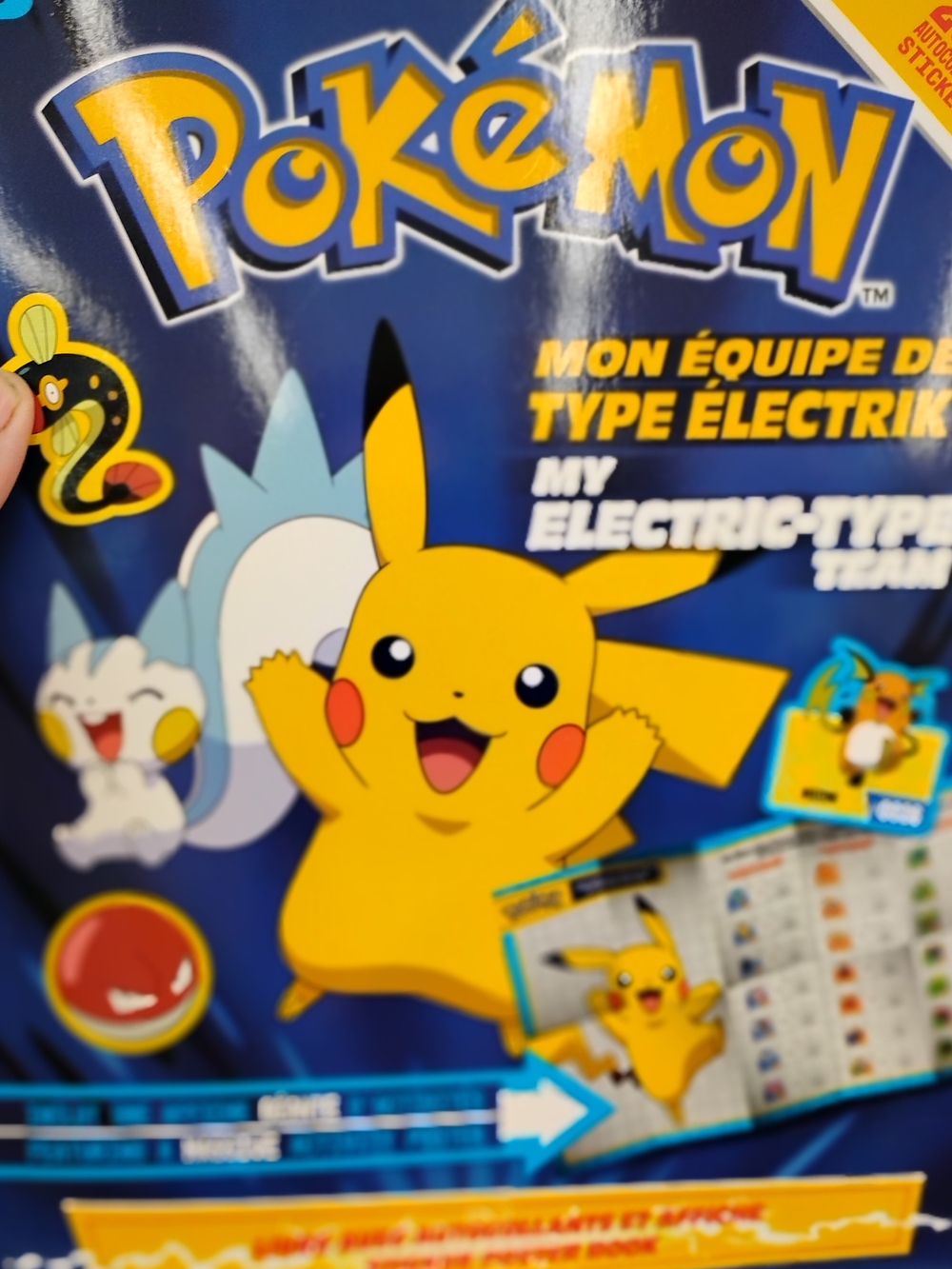 Pokemon Sticker and Activity Book: My Electric-Type Team